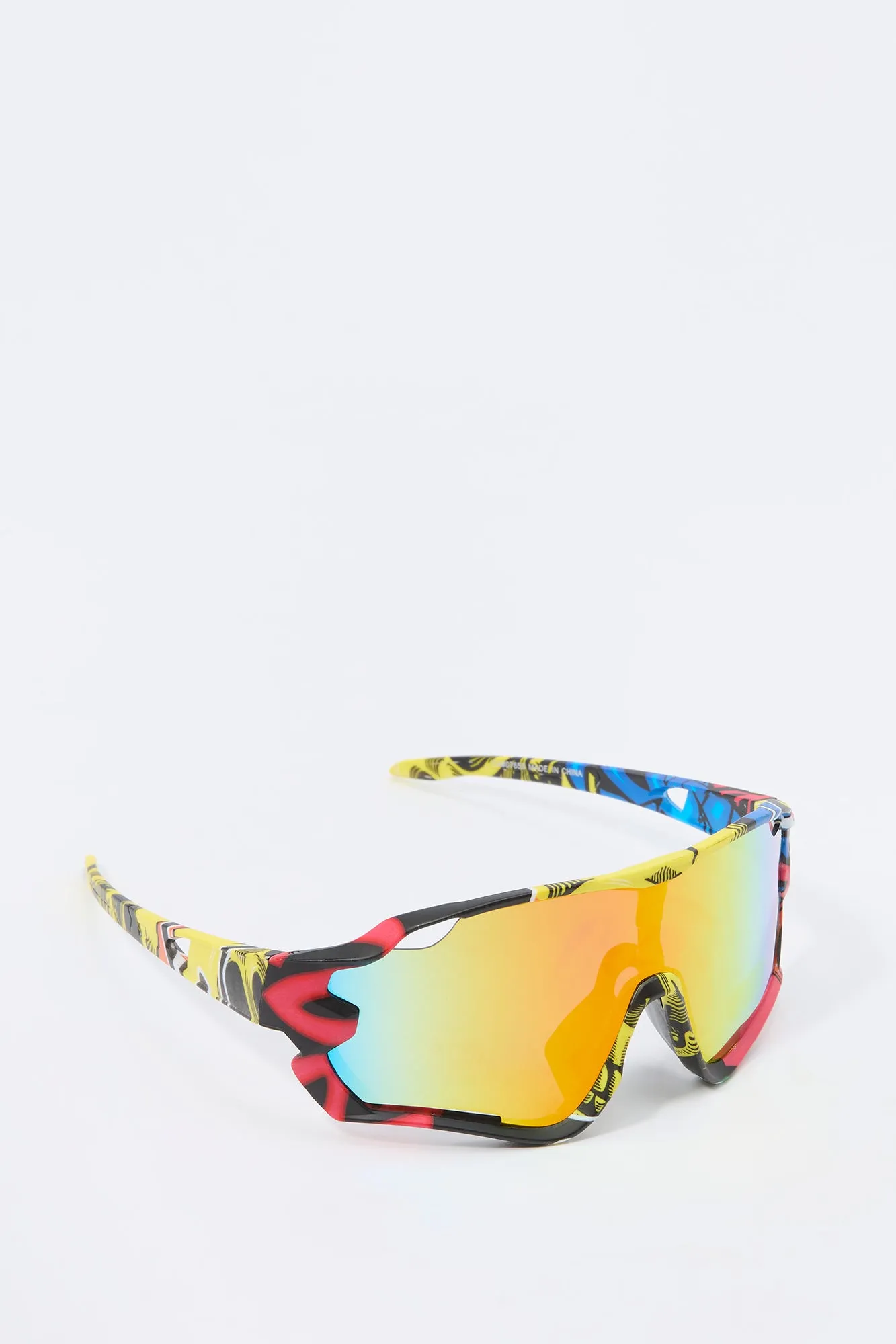 Abstract Shield Sunglasses