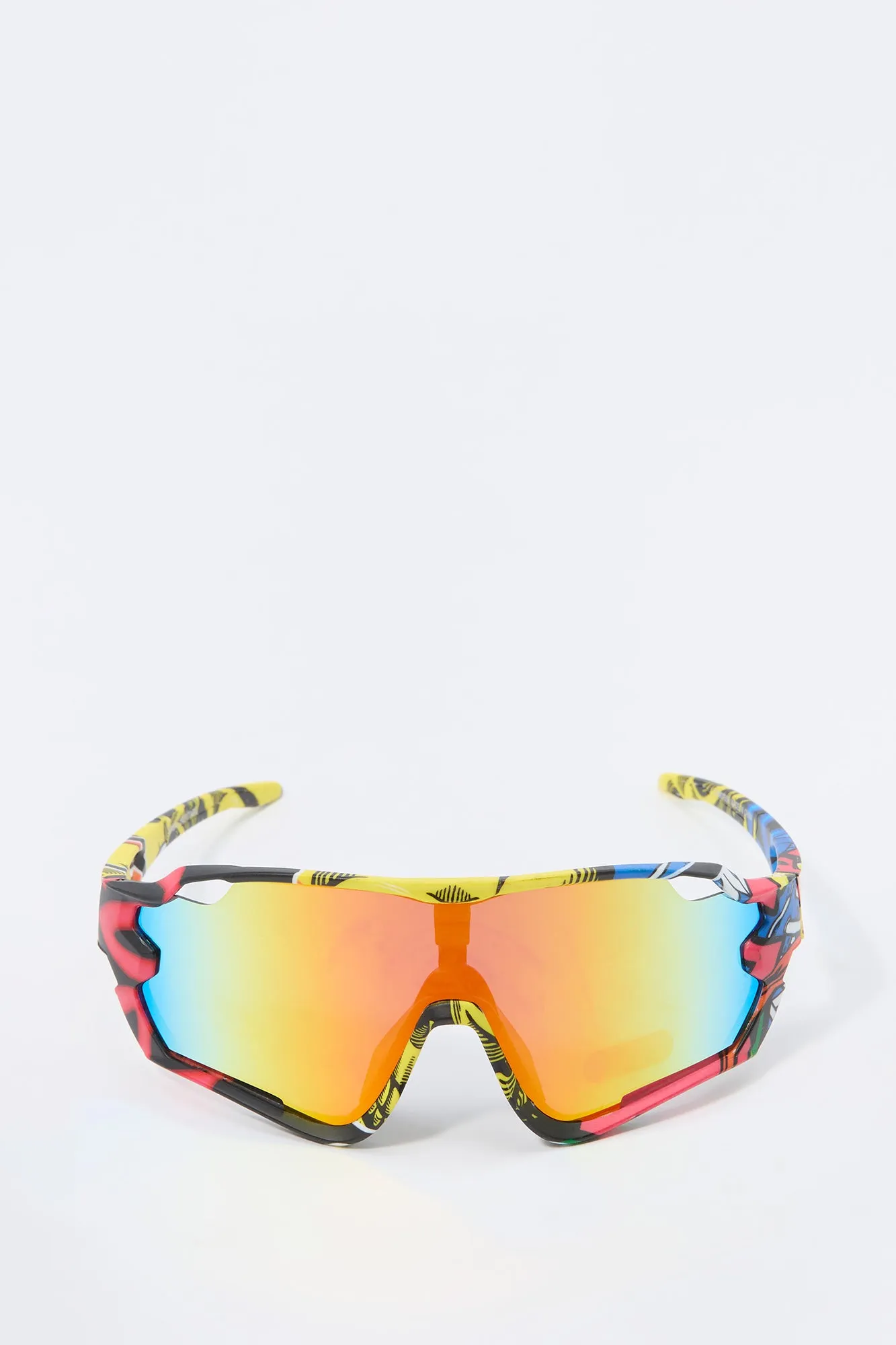 Abstract Shield Sunglasses
