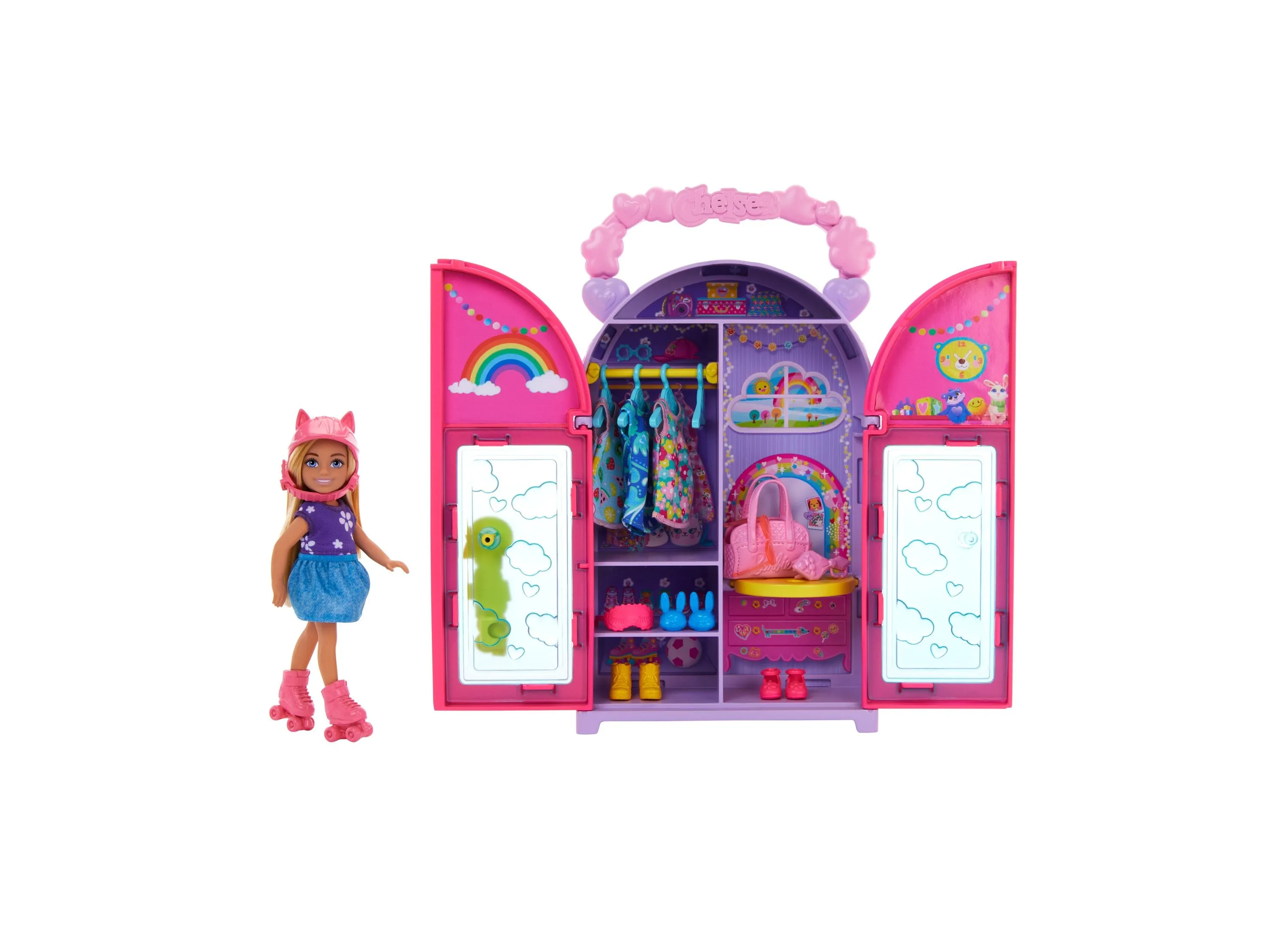 Barbie Chelsea Doll Closet Toy Playset with Fashion Accessories