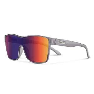 Biff Transparent Gray with Polarized Plasma Mirror Lens Sunglasses