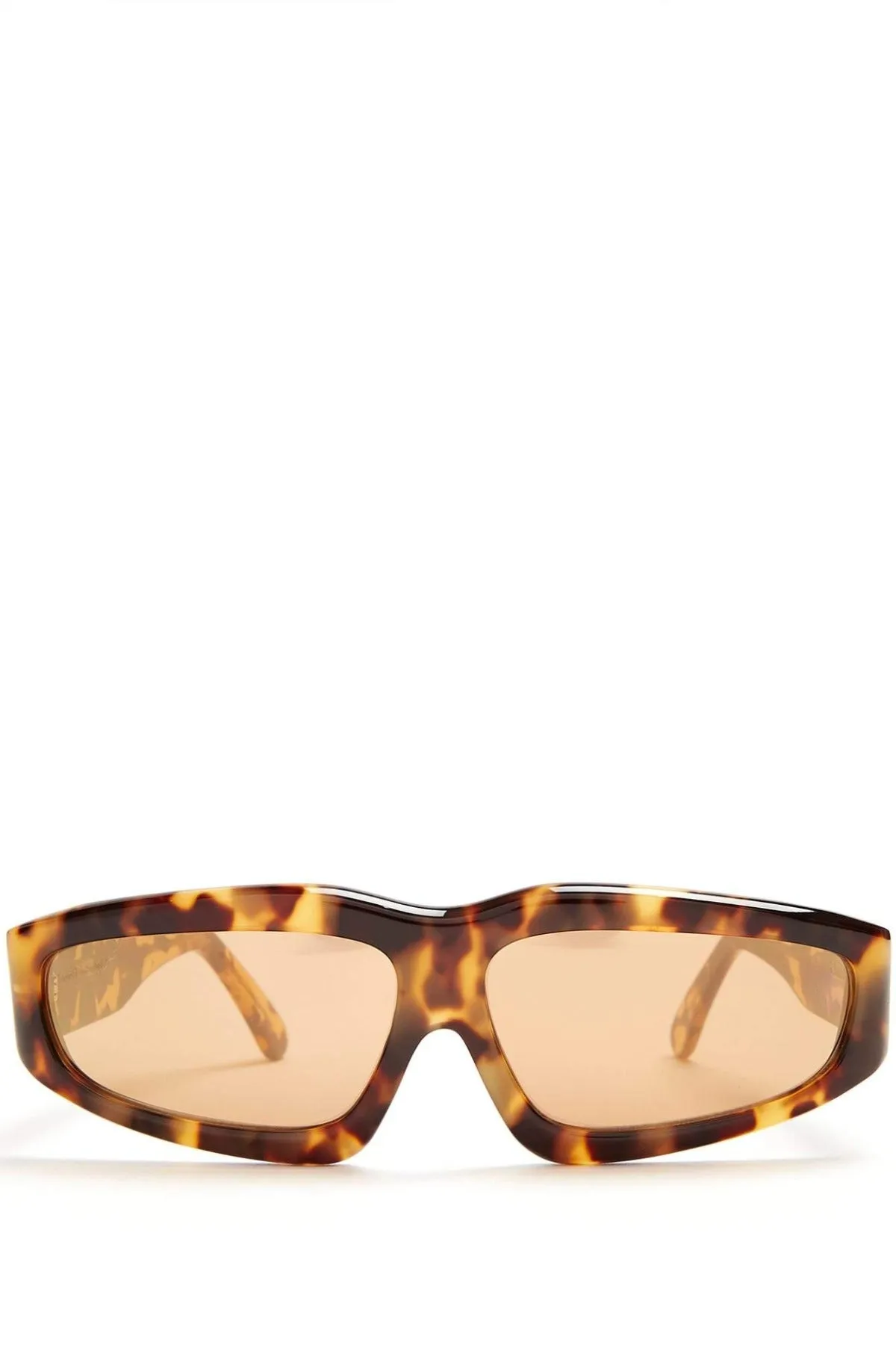 BROWN TORTOISE ANGULAR FRAME SUNGLASSES