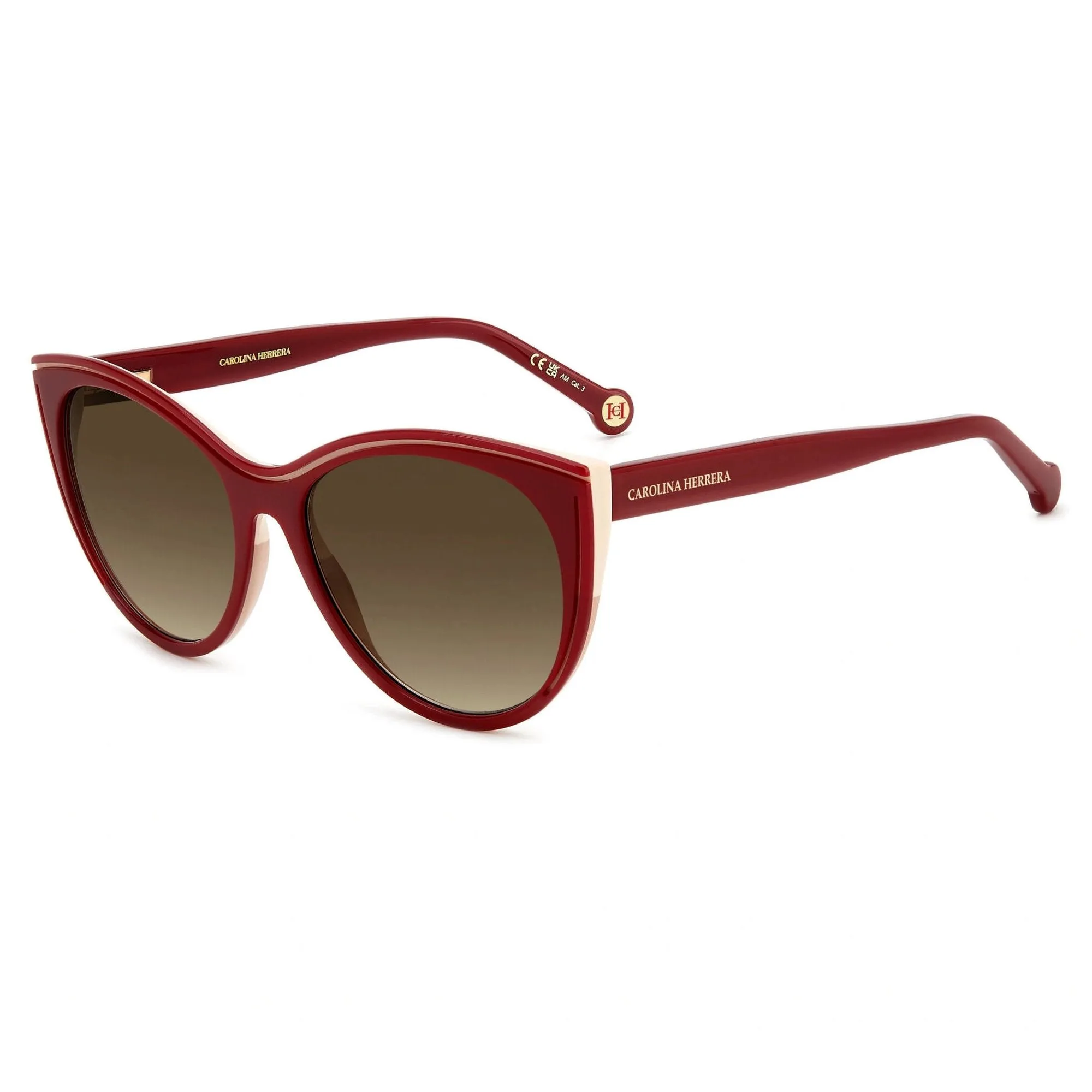Carolina Herrera Women's Sunglasses - Burgundy Beige Acetate | HER 0142/S 0R9S/HA