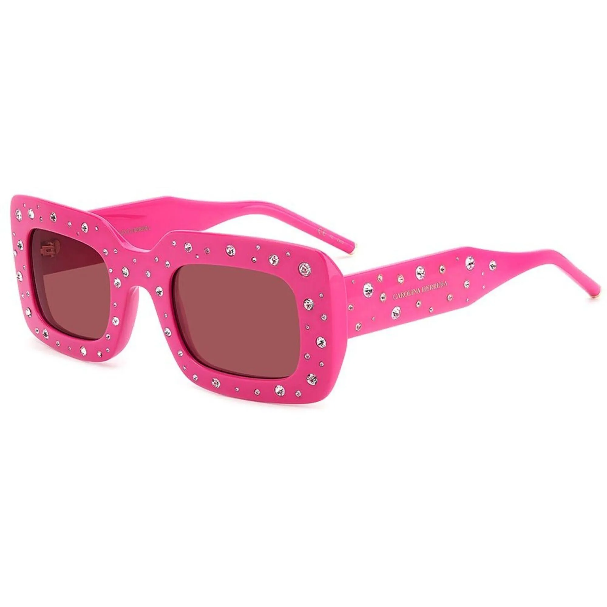 Carolina Herrera Women's Sunglasses - Fuchsia Rectangular Frame | HER 0131/S 0MU1