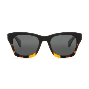 DEAN - BLACK TORTOISE   GREY POLARIZED SUNGLASSES