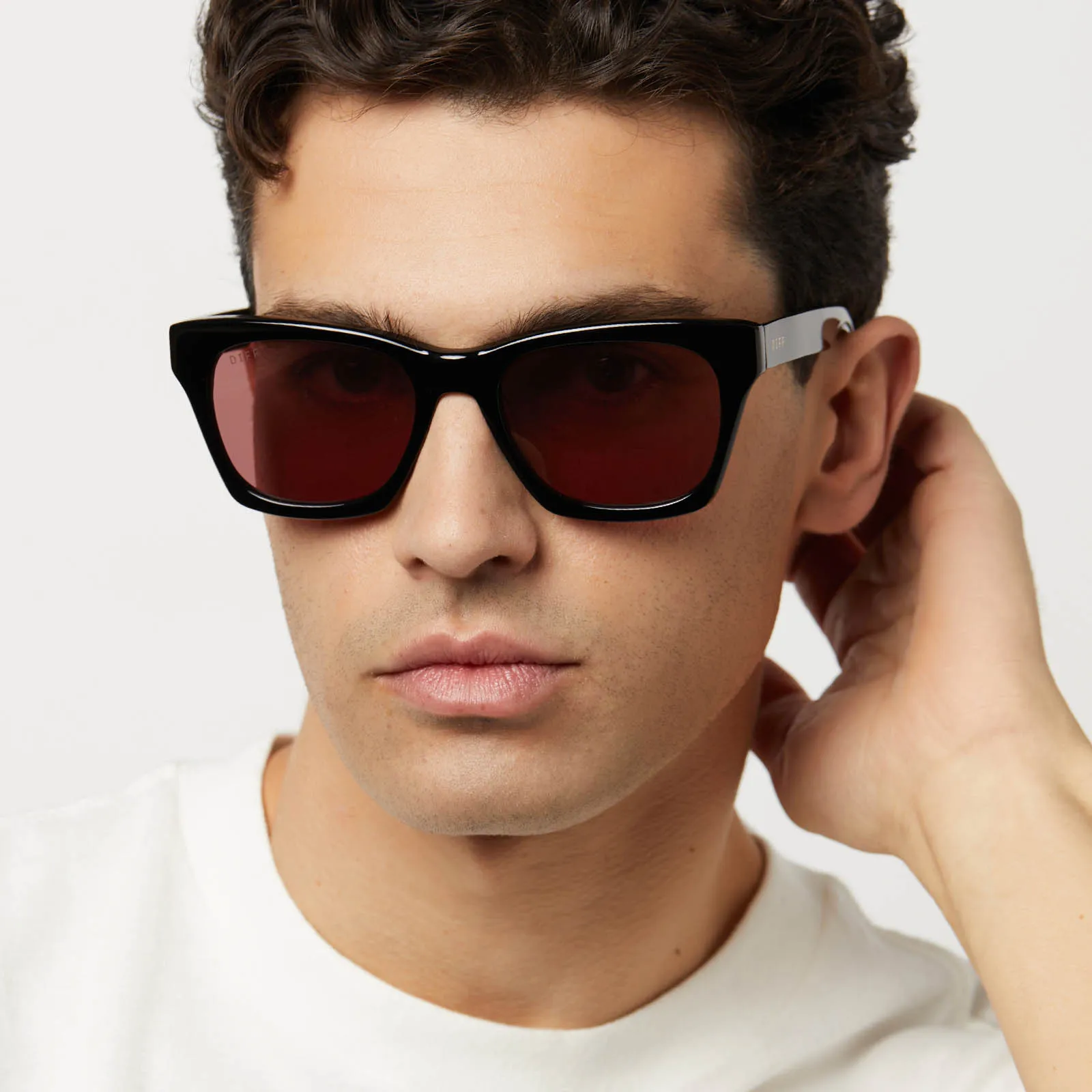 DEAN XL - BLACK   MAUVE   POLARIZED SUNGLASSES
