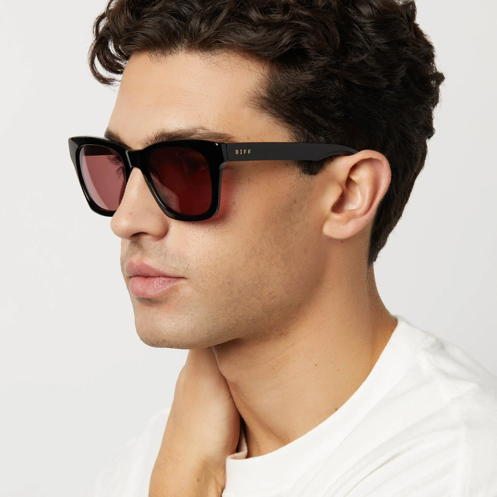 DEAN XL - BLACK   MAUVE   POLARIZED SUNGLASSES