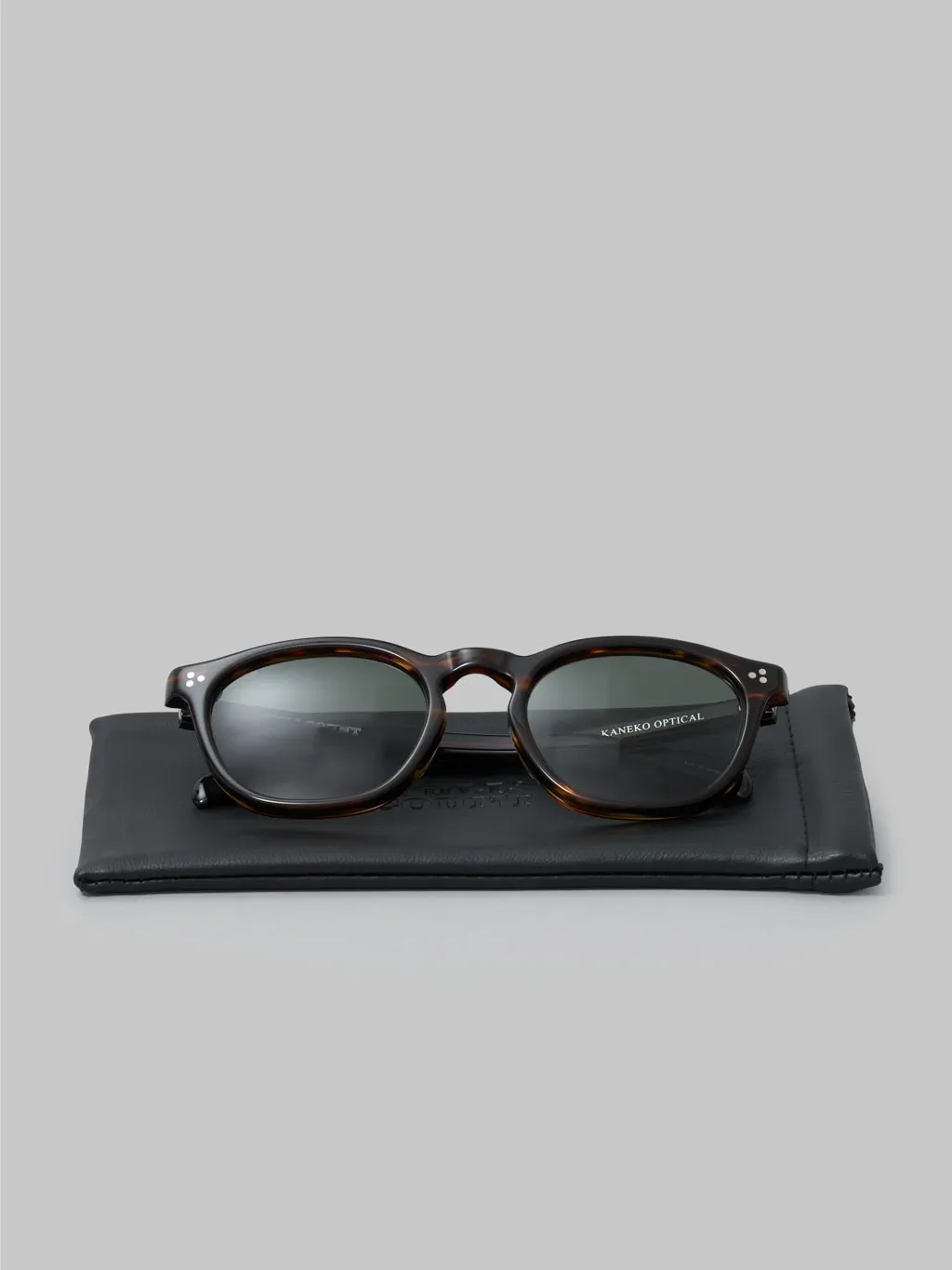 Fullcount x Kaneko Optical Old Parisien Sunglasses Brown
