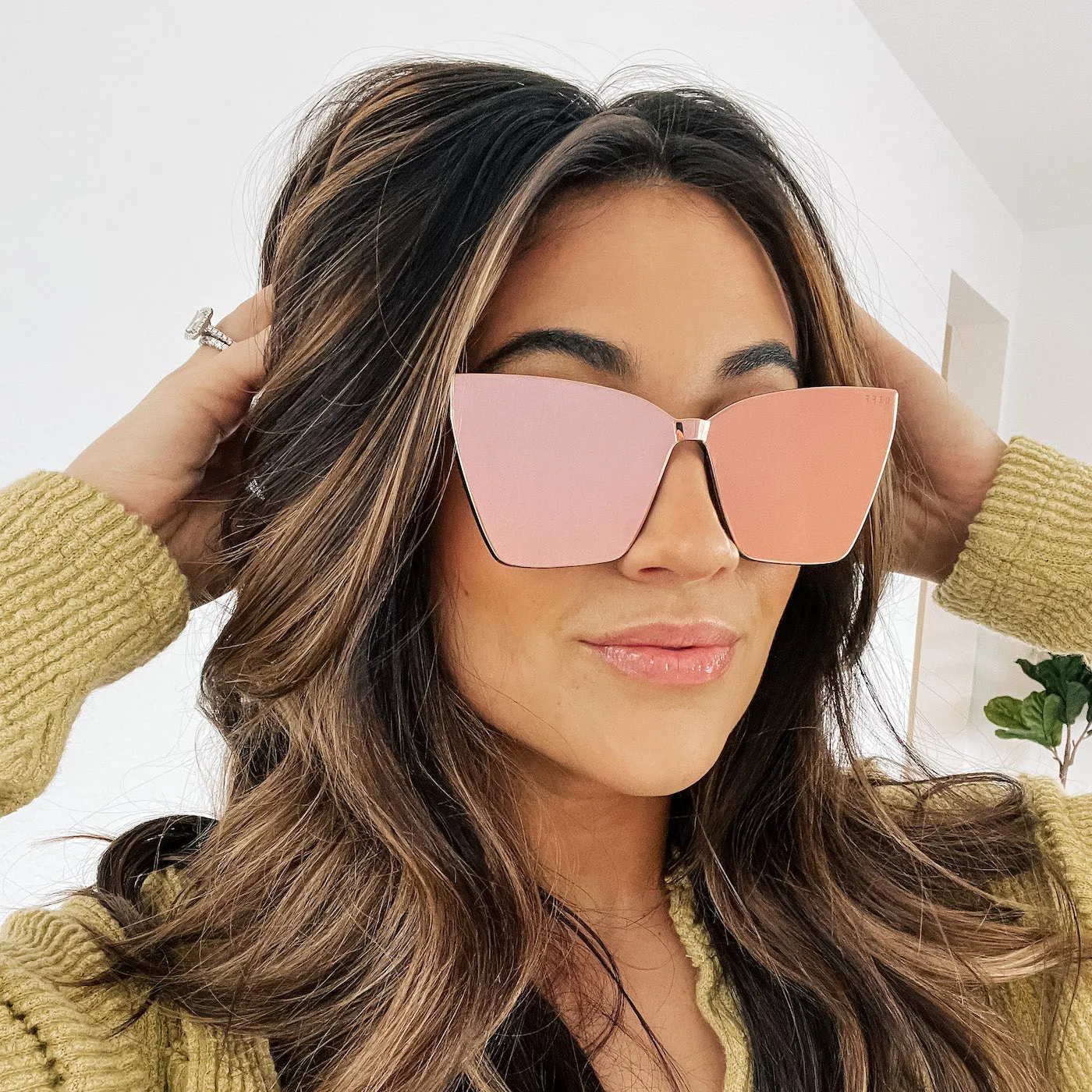 GOLDIE XS - BLACK   SUNSET MIRROR SUNGLASSES