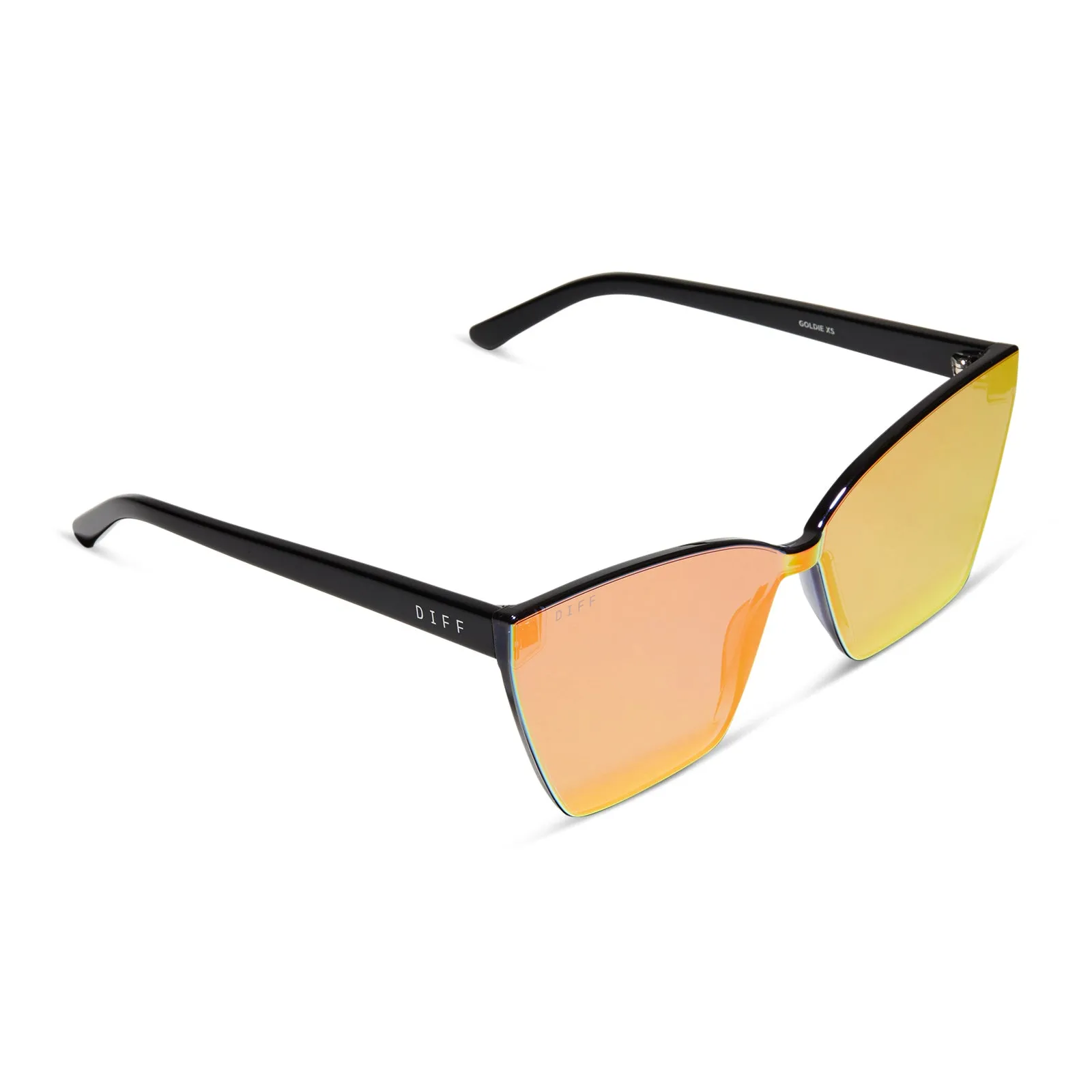 GOLDIE XS - BLACK   SUNSET MIRROR SUNGLASSES