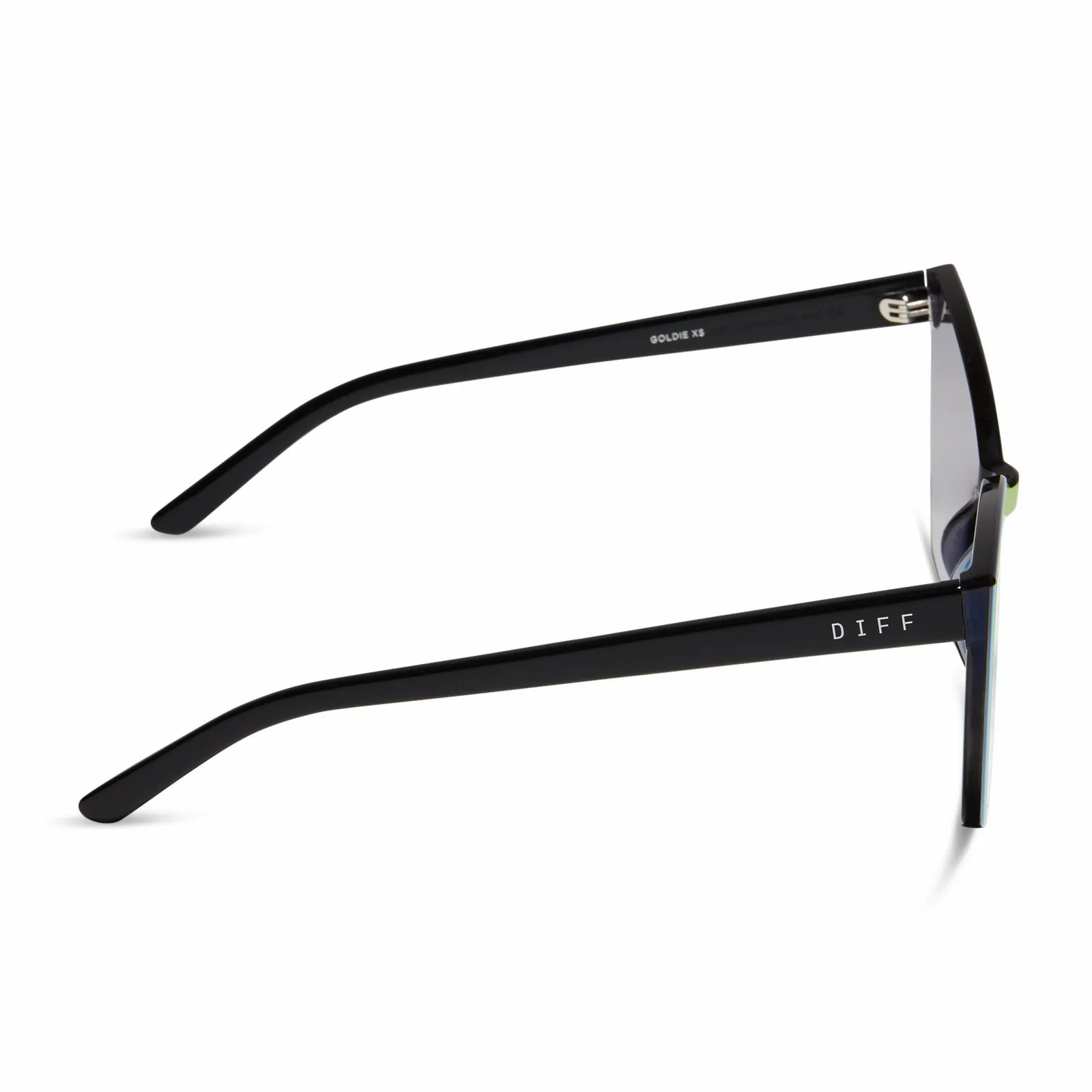 GOLDIE XS - BLACK   SUNSET MIRROR SUNGLASSES