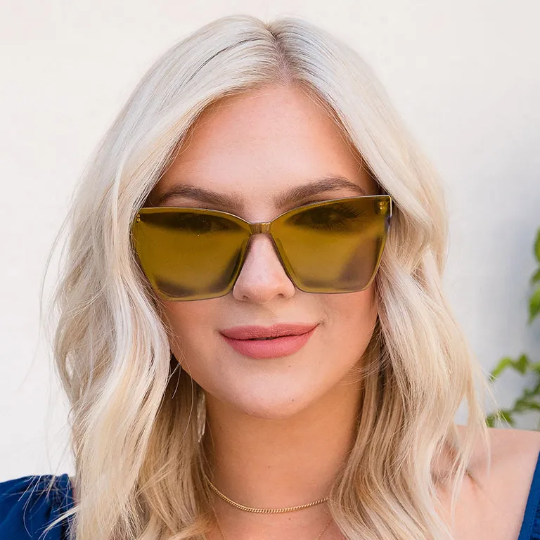 GOLDIE XS - BLACK   SUNSET MIRROR SUNGLASSES