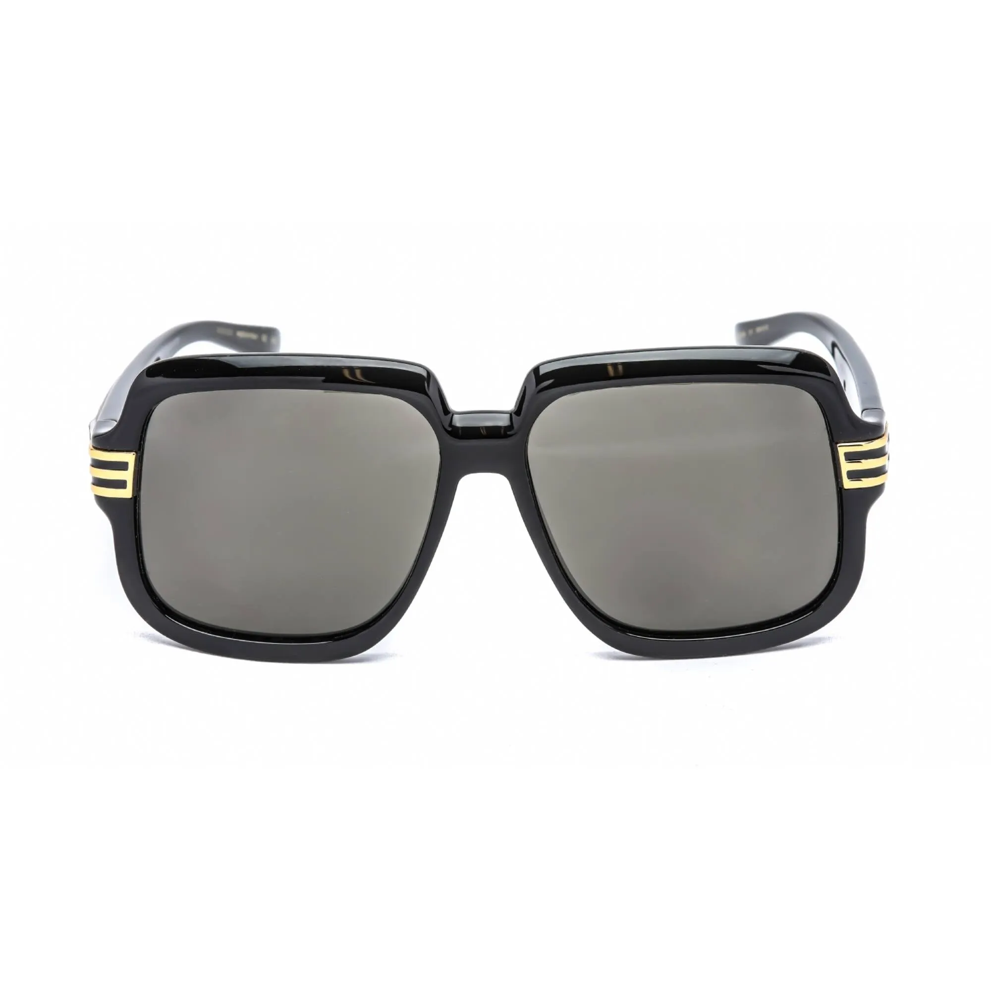 Gucci Men's Sunglasses - Black Plastic Square Full Rim Frame Grey Lens | GG0979S 001