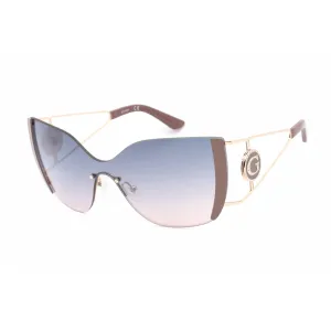 Guess Women's Sunglasses - Gradient Blue Lens Violet/Gold Cat Eye Frame | GU7719 83W