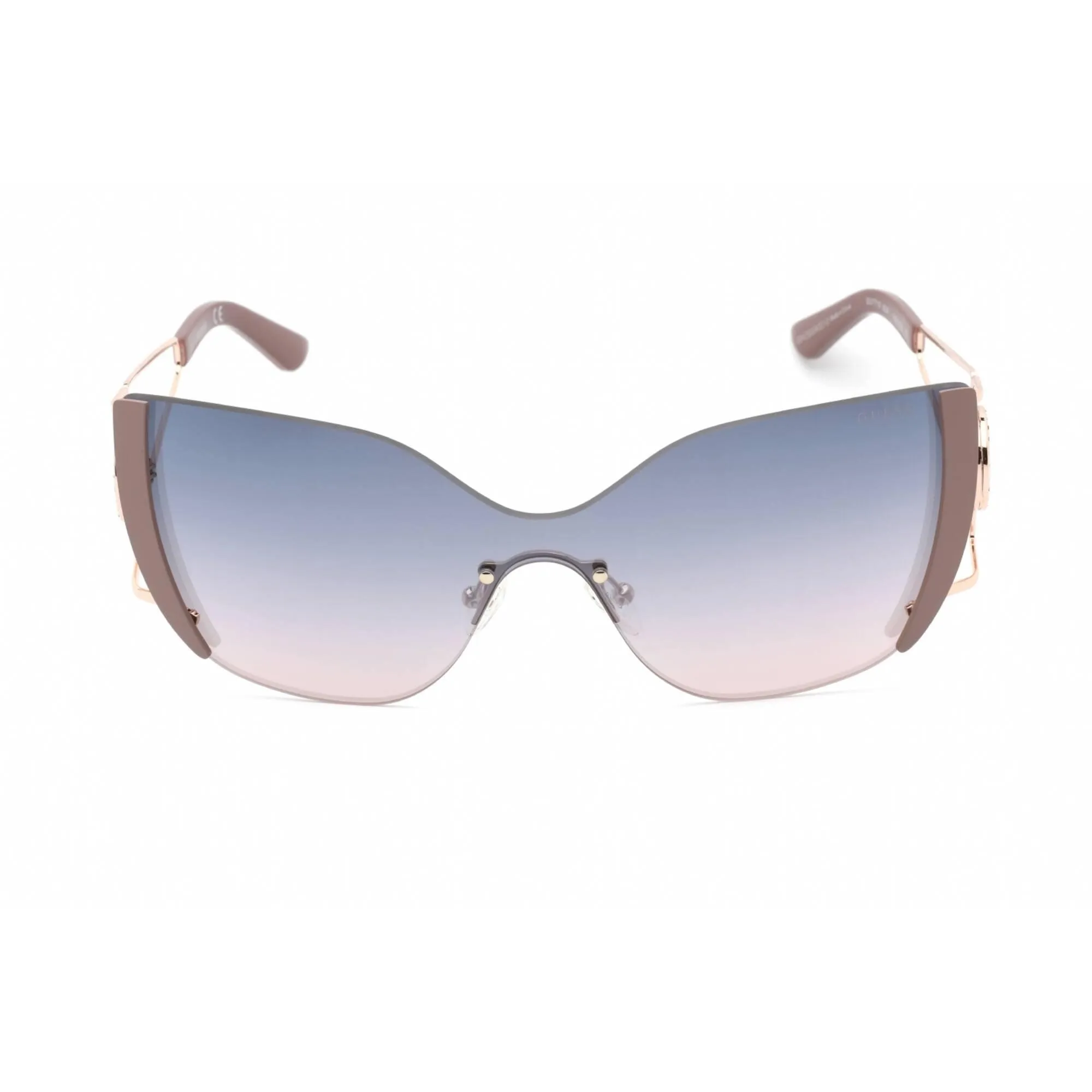 Guess Women's Sunglasses - Gradient Blue Lens Violet/Gold Cat Eye Frame | GU7719 83W