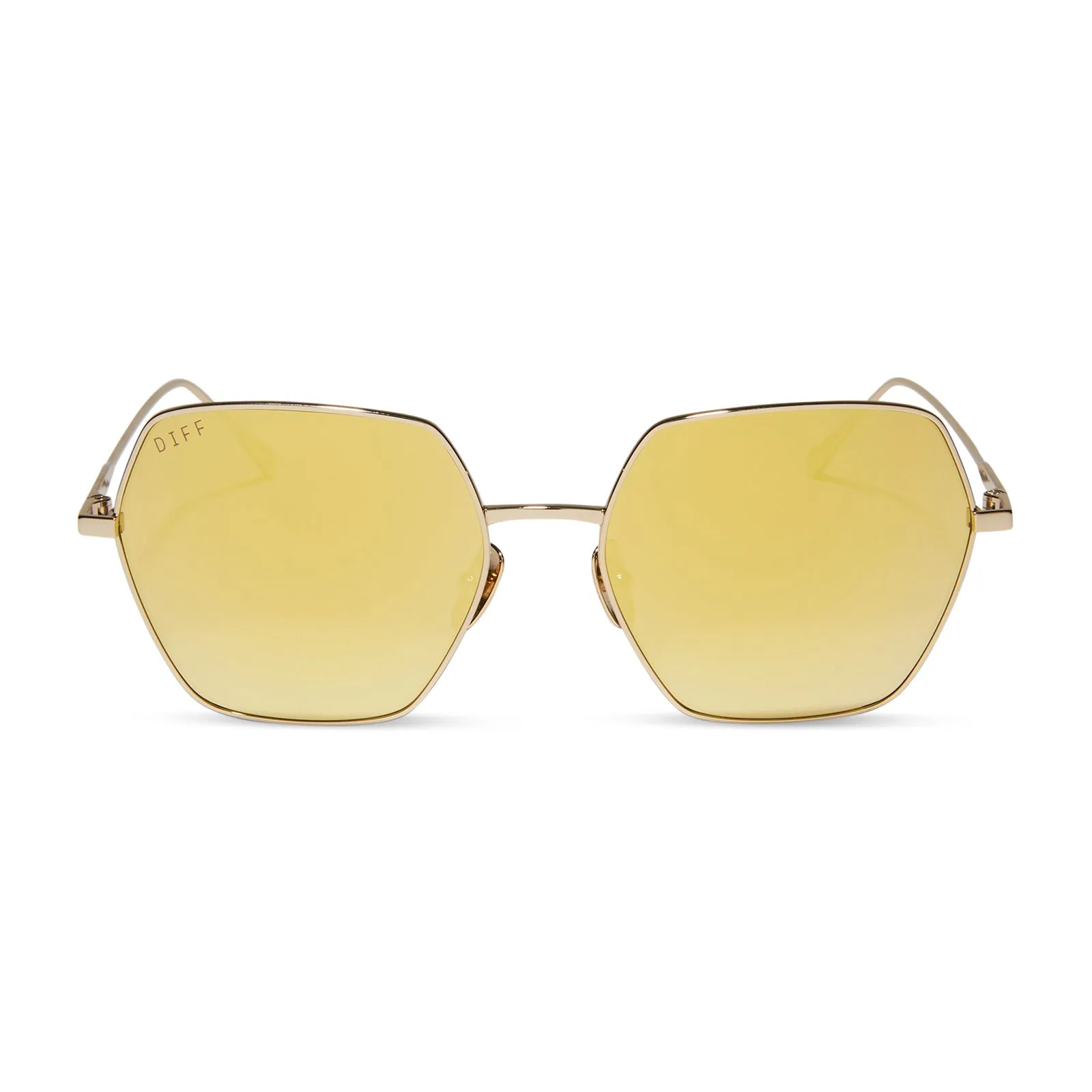 HARLOWE - GOLD   BRILLIANT GOLD MIRROR SUNGLASSES