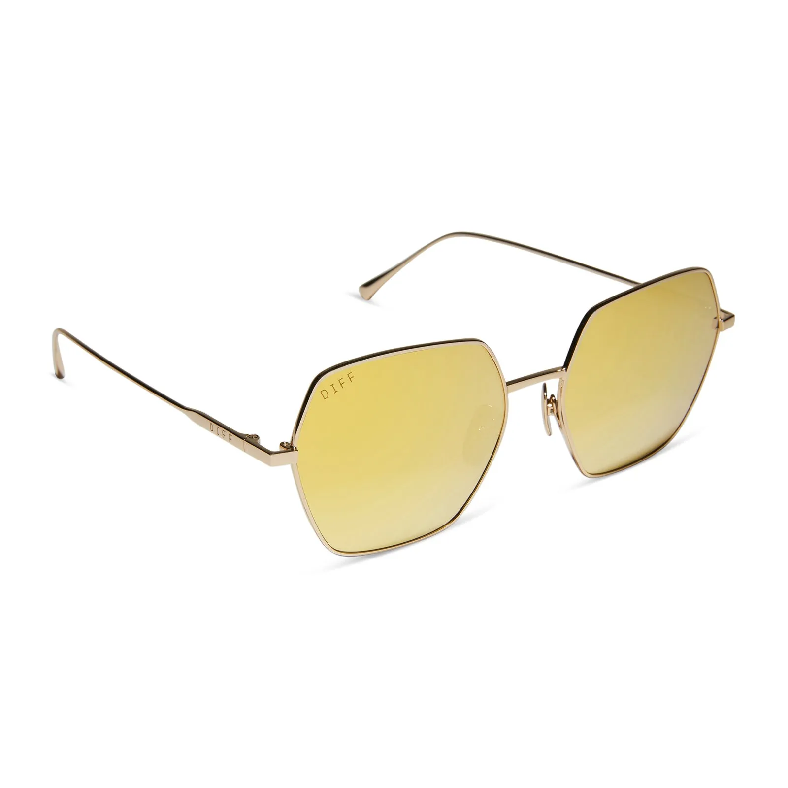 HARLOWE - GOLD   BRILLIANT GOLD MIRROR SUNGLASSES