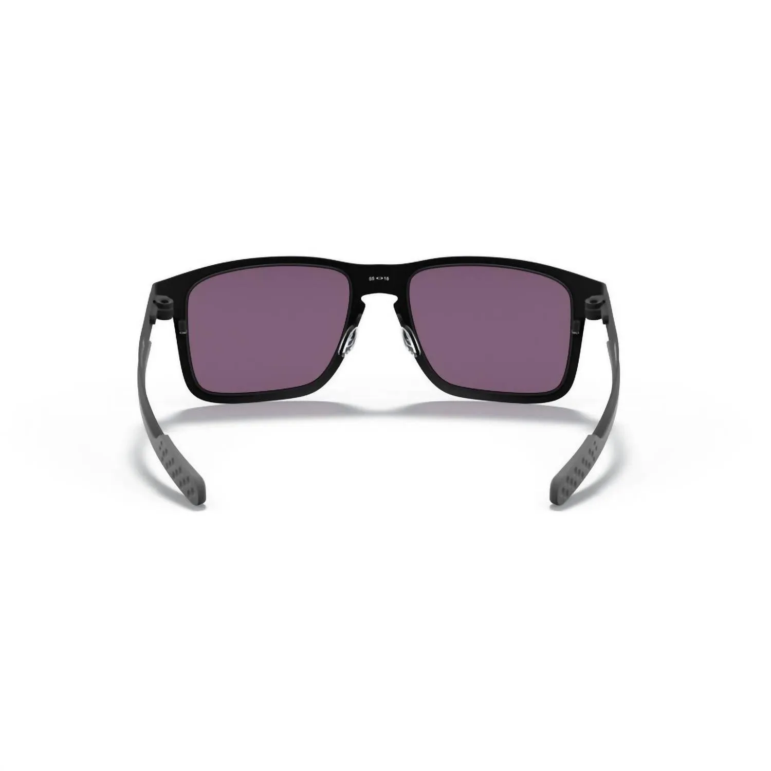Holbrook Metal Non Polarized Sunglasses 4123 - 04 - 55 In Matte Black/jade Iridium