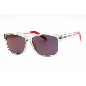 Hugo Men's Sunglasses - Grey Red Rectangular Plastic Frame | HG 1260/S 0268 AO