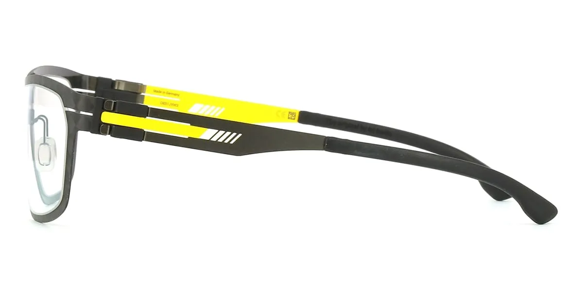 ic! berlin Flexarbon AMG 14 IA5004 02B Median Night Graphite Yellow