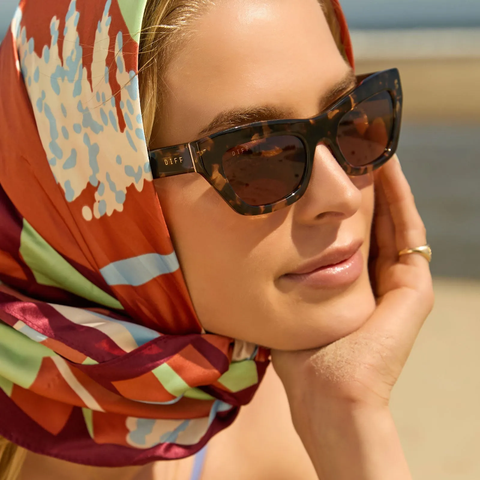 KATARINA - ESPRESSO TORTOISE   BROWN SUNGLASSES
