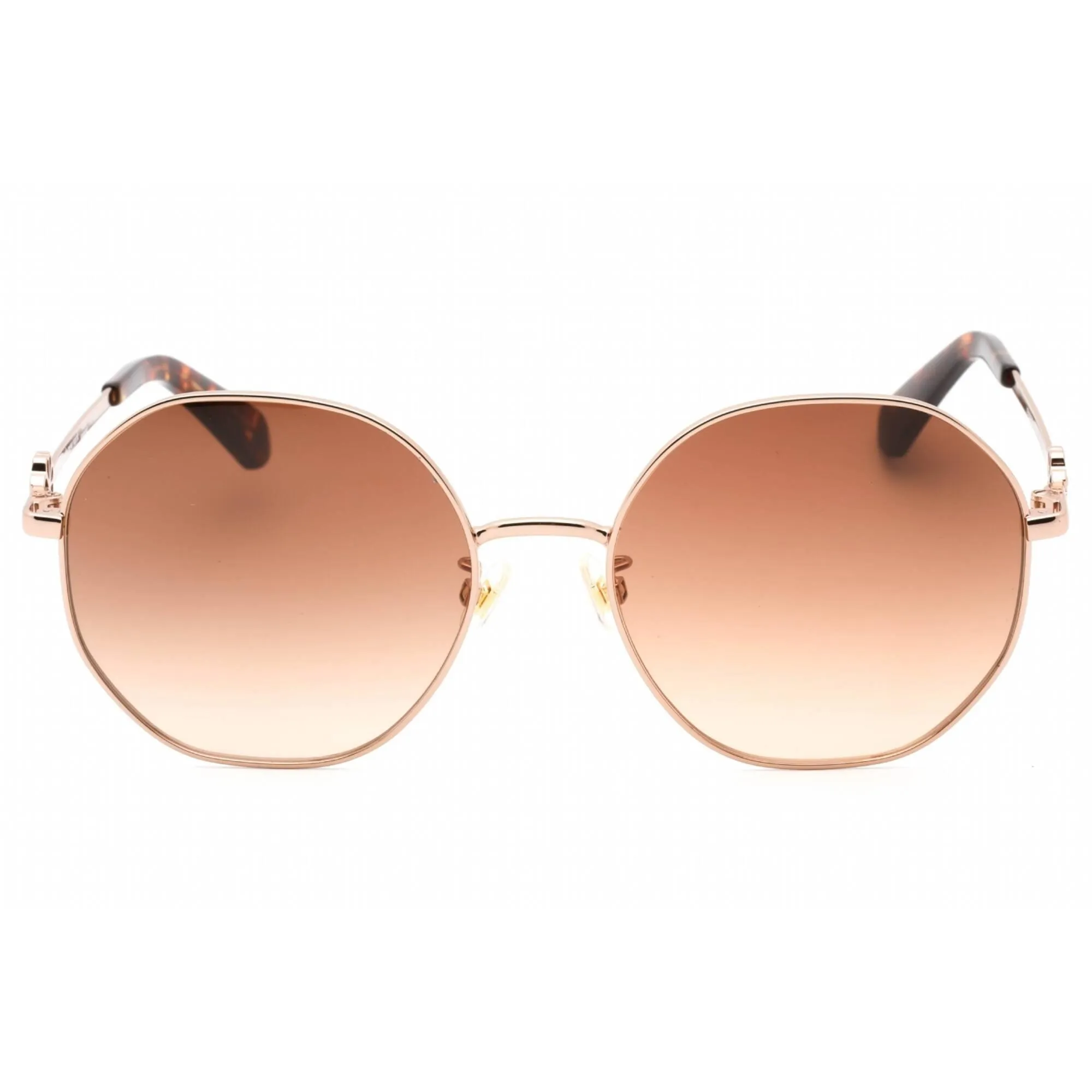 Kate Spade Women's Sunglasses - Brown Sf Lens Red Gold Round Frame | VENUS/F/S 0AU2 HA