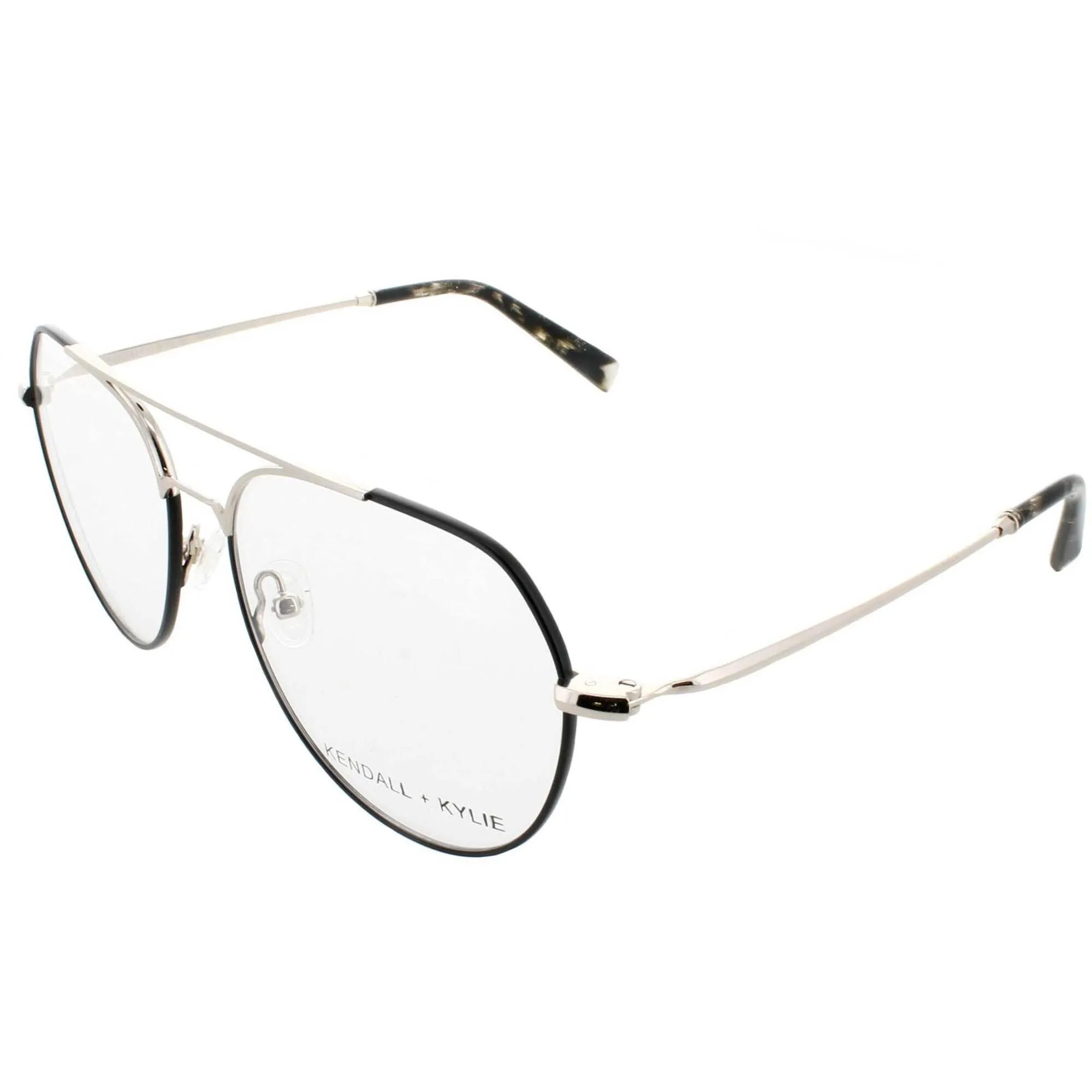 Kendall   Kylie Women's Eyeglasses - Black Metal Frame Demo Lens | KKO199G GABBY 1