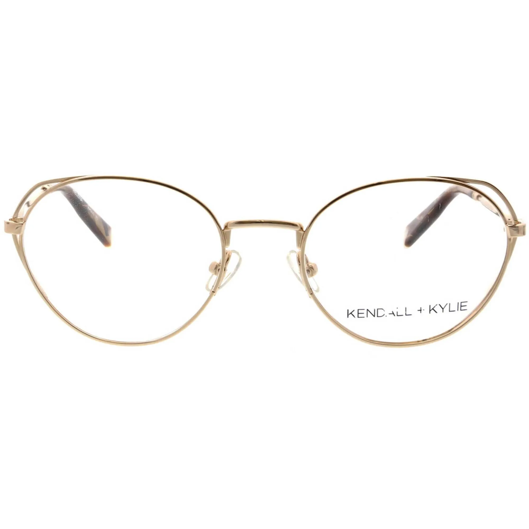 Kendall   Kylie Women's Eyeglasses - Classic Gold Frame Demo Lens | KKO142 HELENA 770