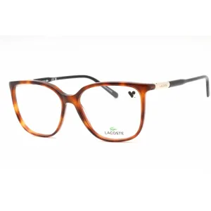 Lacoste Women's Eyeglasses - Havana Plastic Cat Eye Shape Full Rim Frame | L2892 230