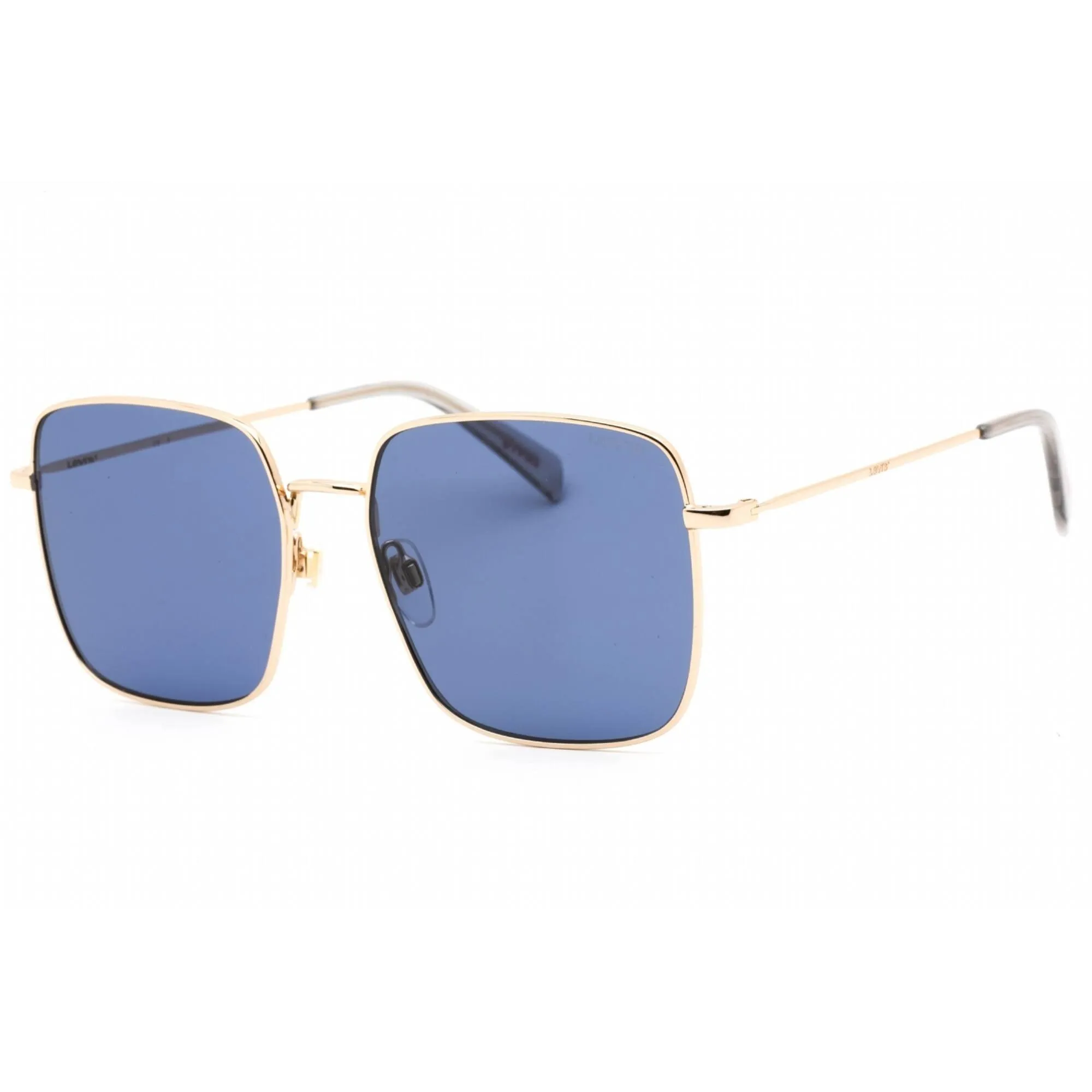 Levi's Women's Sunglasses - Gold/Grey Metal Square Shape Frame | LV 1007/S 02F7 KU