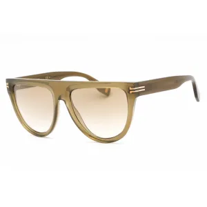 Marc Jacobs Women's Sunglasses - Full Rim Olive Metal Shield Frame | MJ 1069/S 04C3 JL