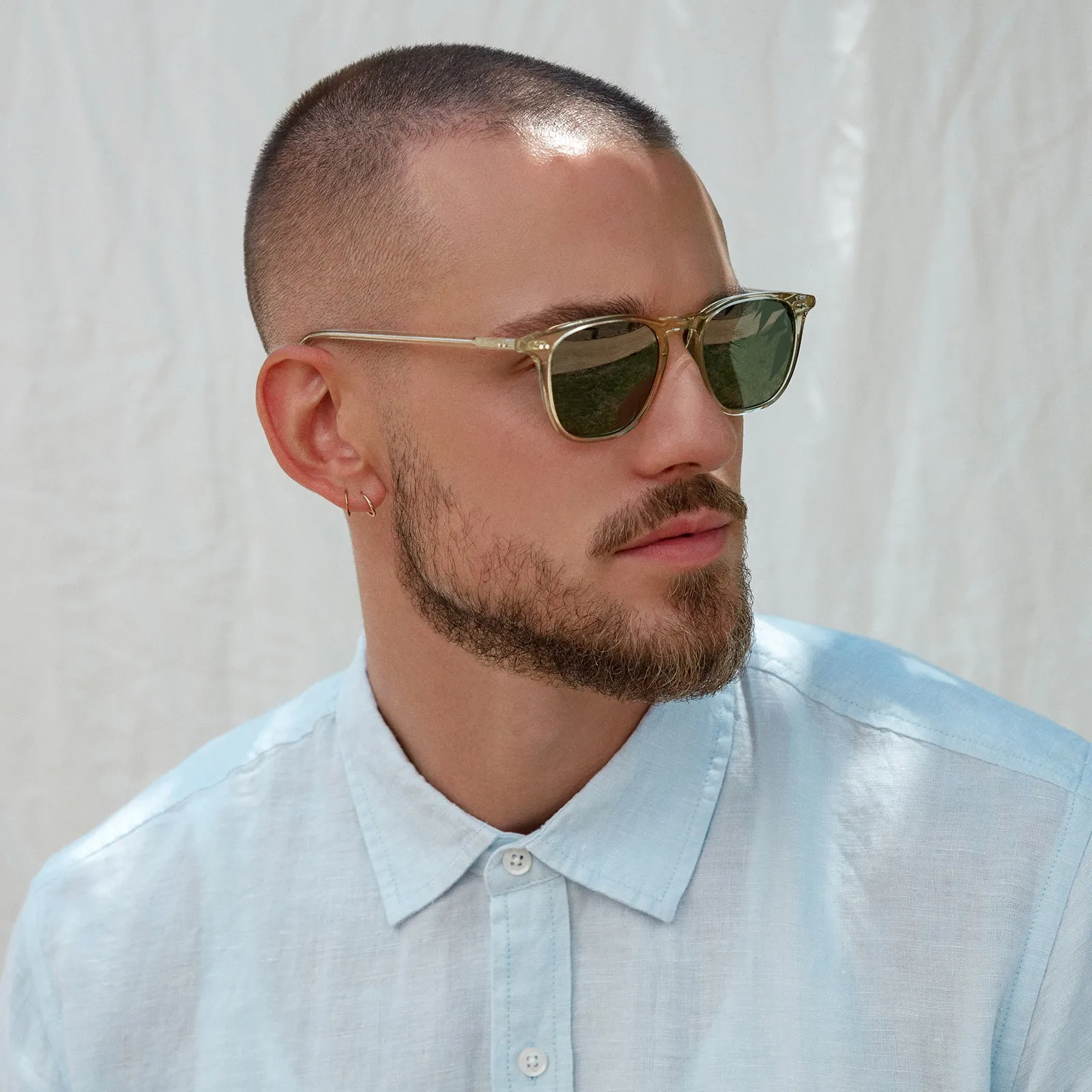 MAXWELL - PLATINUM CRYSTAL   G15 POLARIZED SUNGLASSES