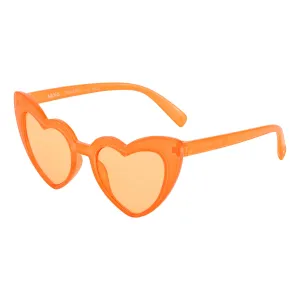 Orange Heart Sunglasses