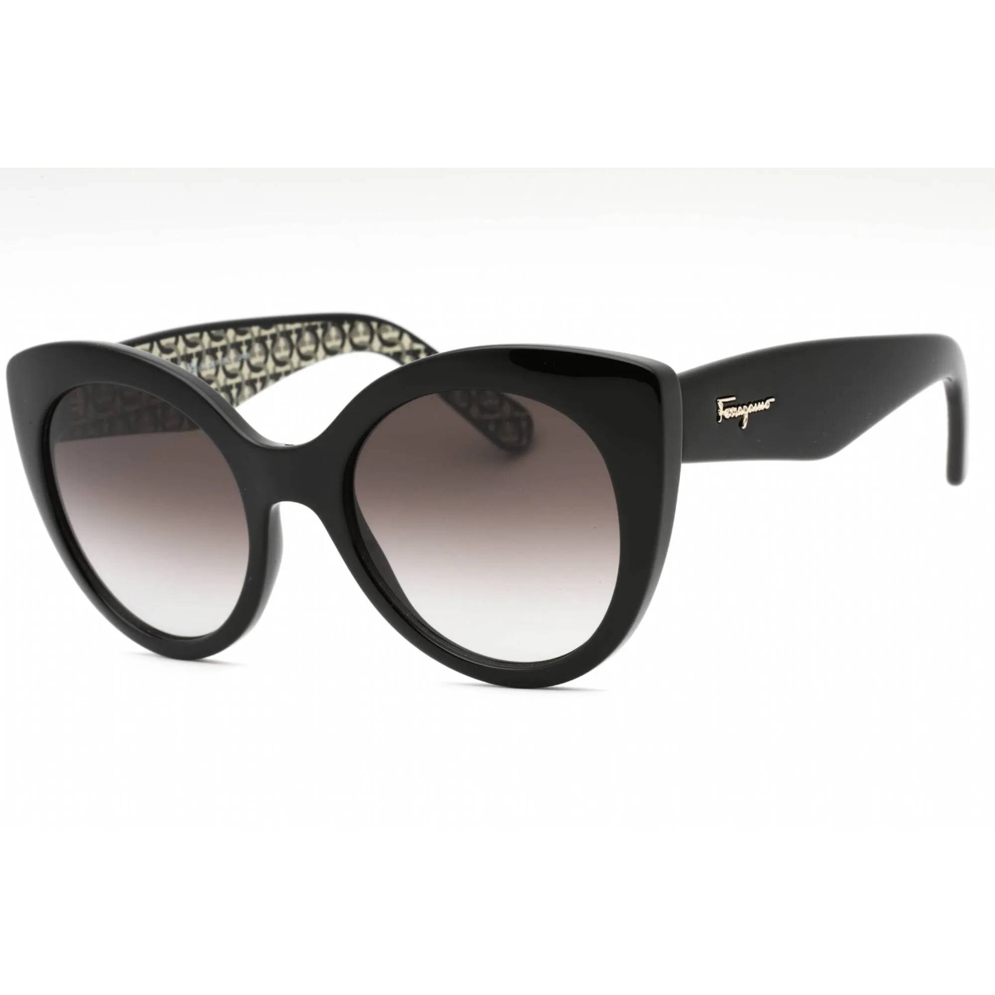 Salvatore Ferragamo Women's Sunglasses - Black Plastic Cat Eye Frame | SF964S 001