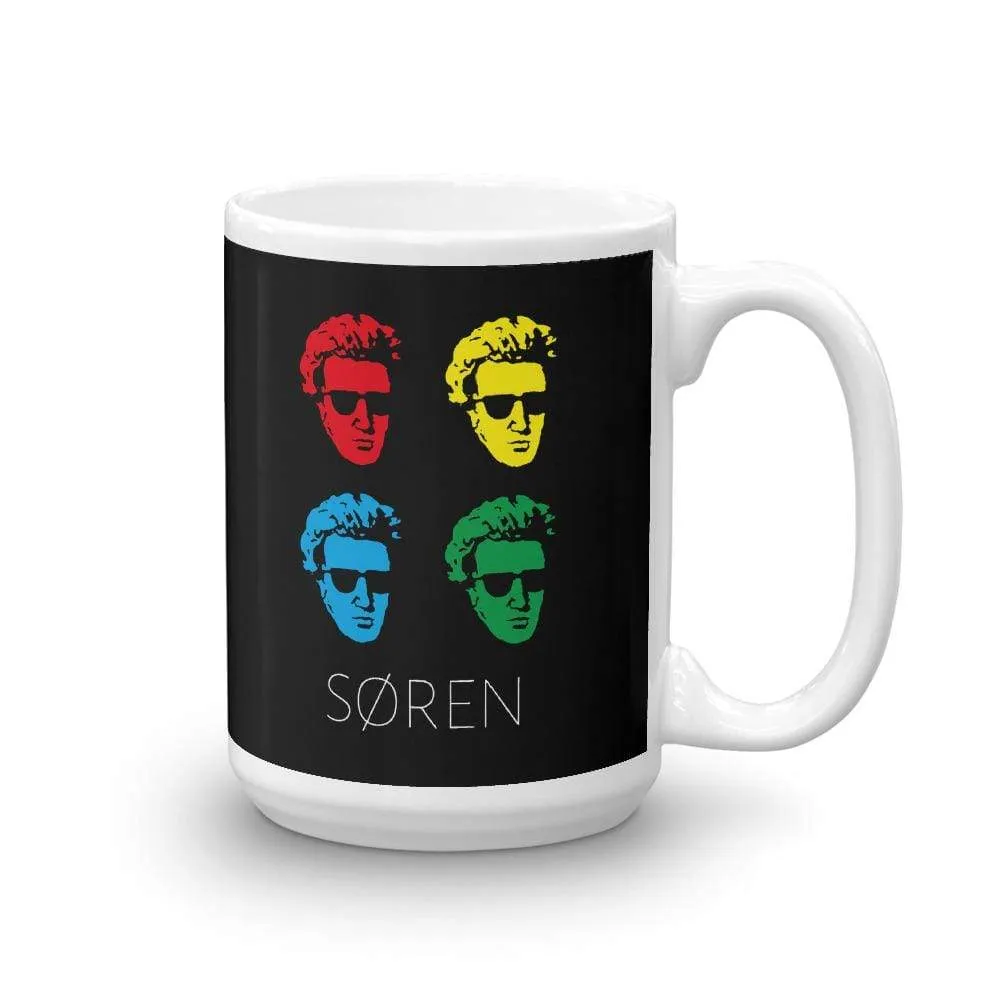 Soeren Kierkegaard Pop Art - Mug