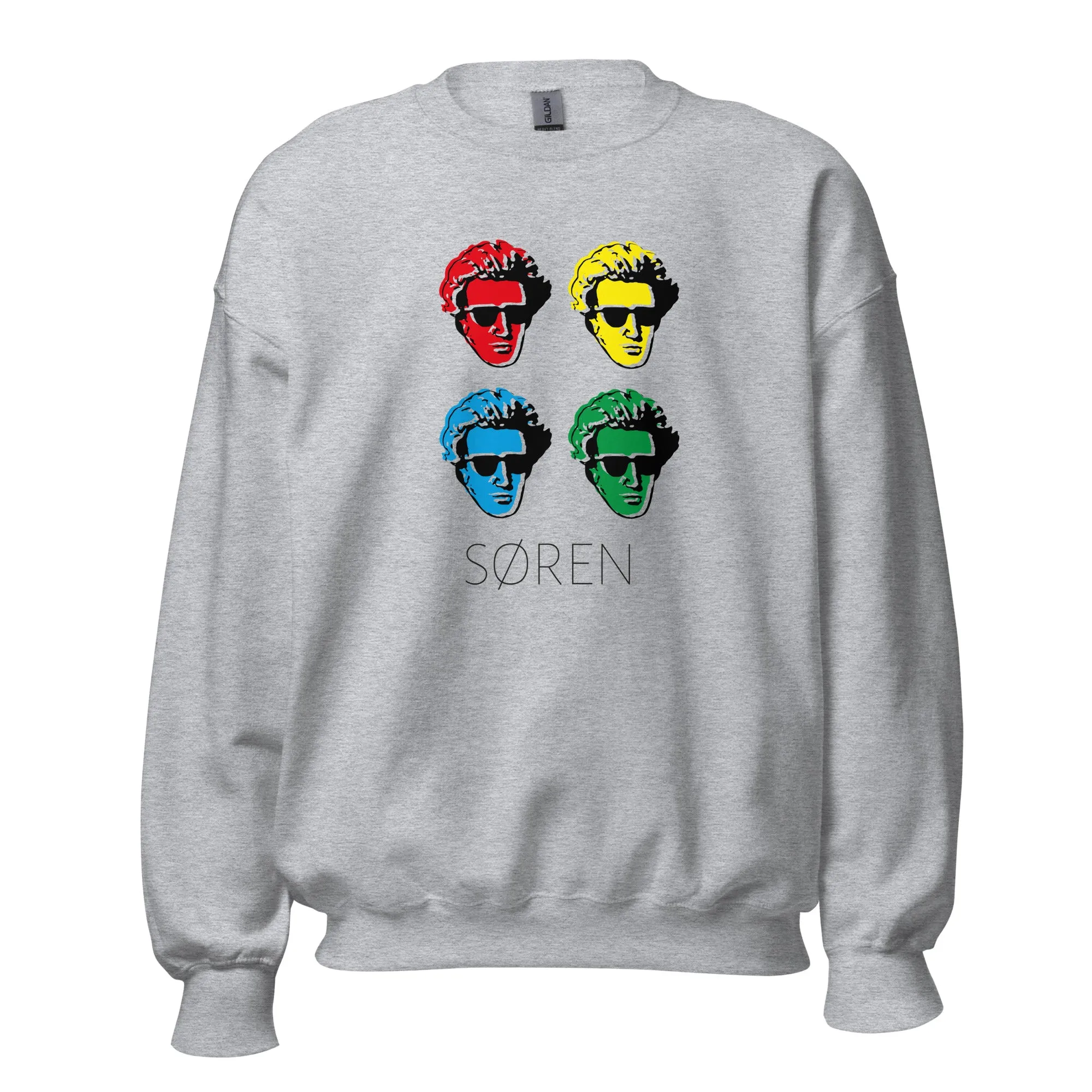 Soeren Kierkegaard Pop Art - Sweatshirt