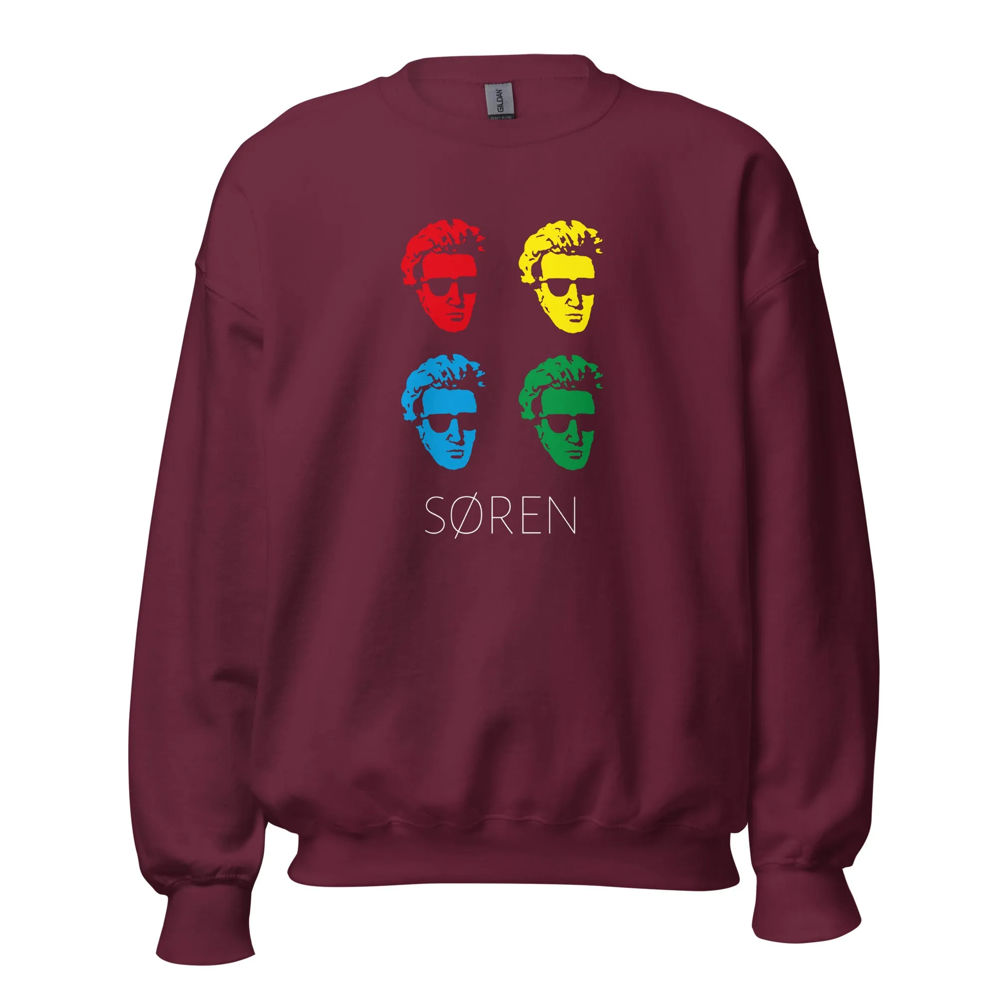 Soeren Kierkegaard Pop Art - Sweatshirt
