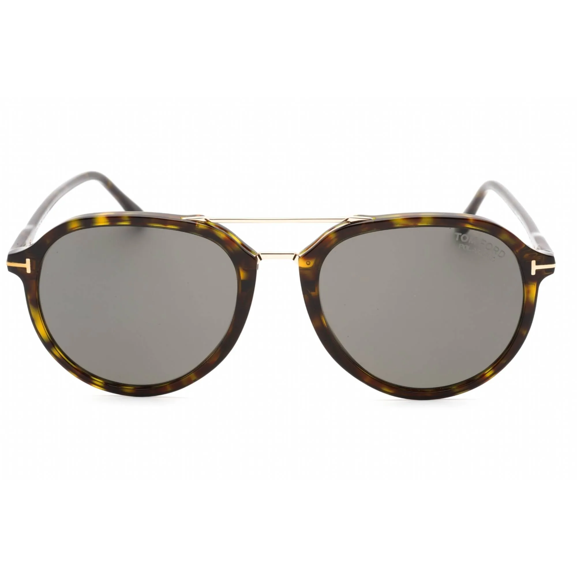 Tom Ford Men's Sunglasses - Dark Havana Plastic Pilot Full Rim Frame | FT0674 52D