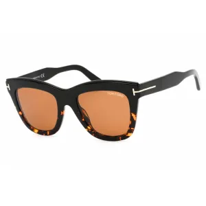 Tom Ford Women's Sunglasses - Black/Dark Havana Plastic Cat Eye Frame | FT0685 05E