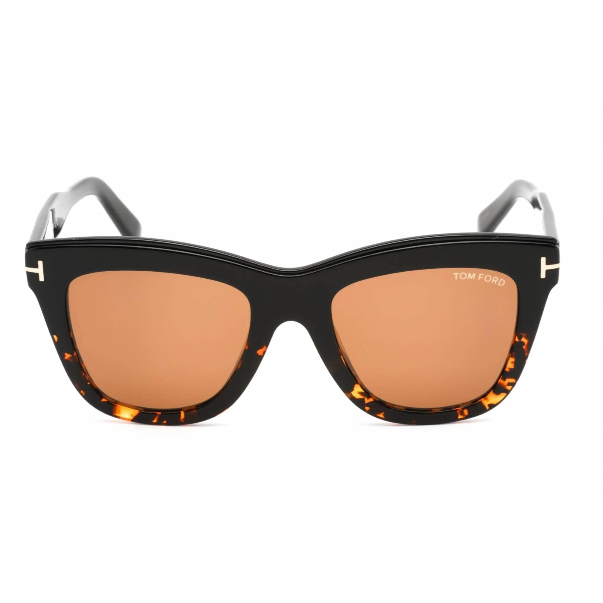 Tom Ford Women's Sunglasses - Black/Dark Havana Plastic Cat Eye Frame | FT0685 05E