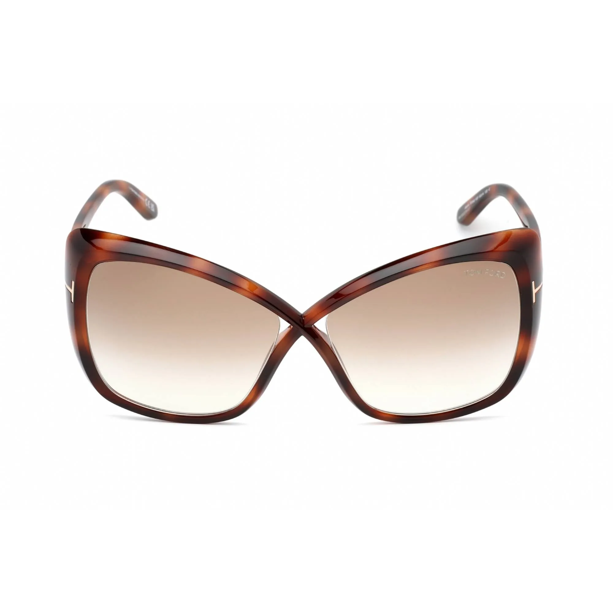 Tom Ford Women's Sunglasses - Blonde Havana Plastic Butterfly Shape Frame | FT0943 53F