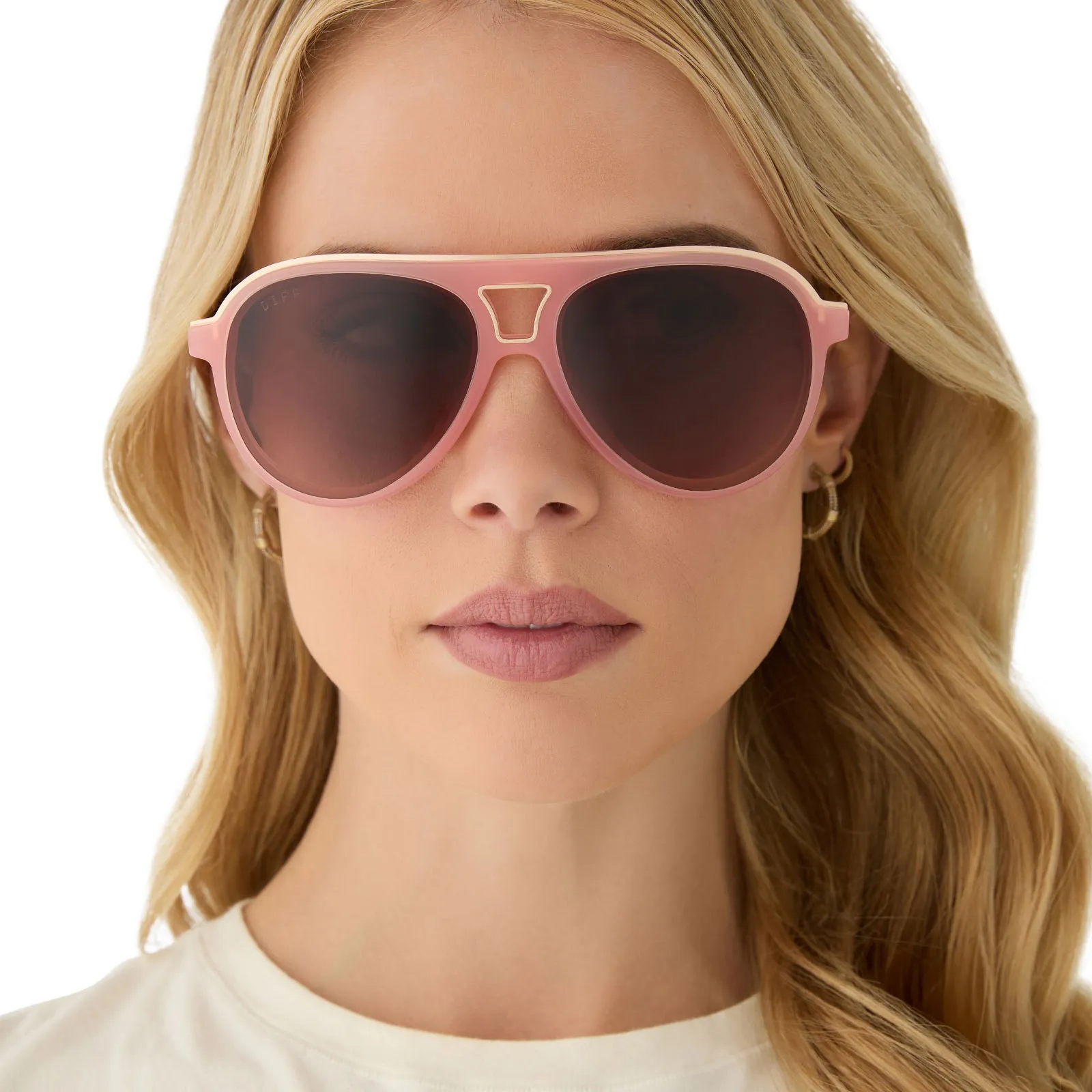 TOSCA III - PEACH   BROWN GRADIENT SUNGLASSES