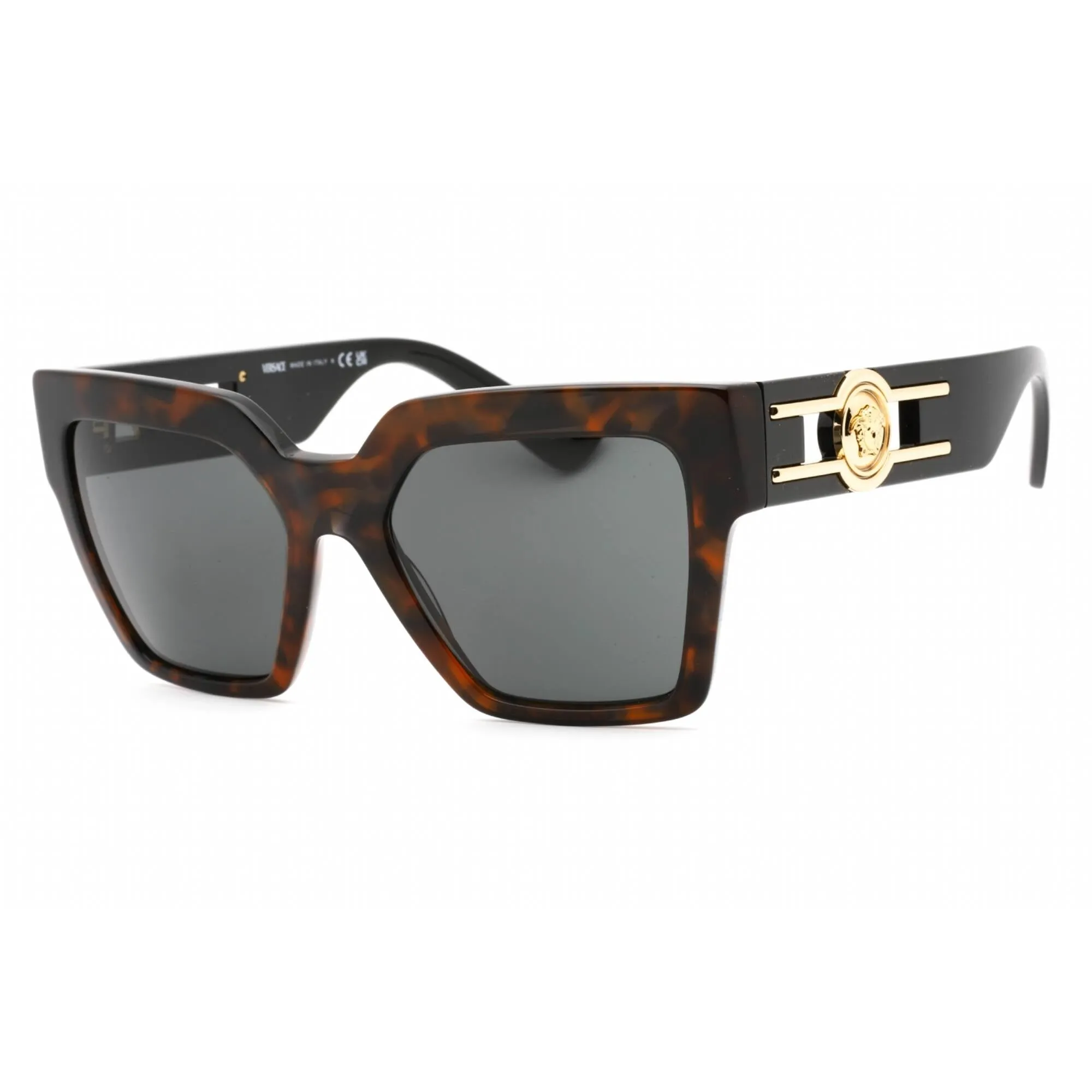 Versace Women's Sunglasses - Havana Full Rim Frame Dark Grey Lens | 0VE4458 542987